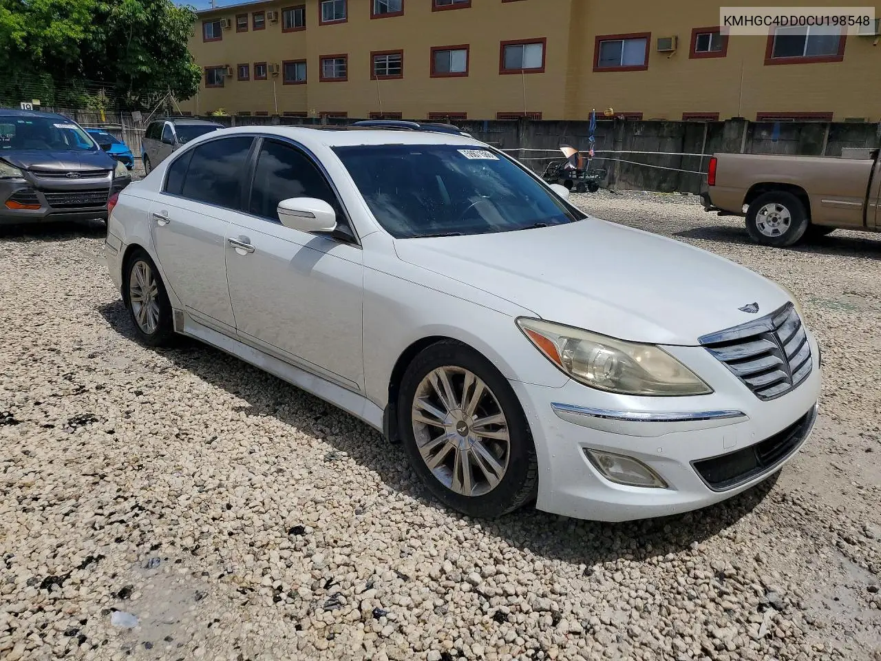 2012 Hyundai Genesis 3.8L VIN: KMHGC4DD0CU198548 Lot: 59871586