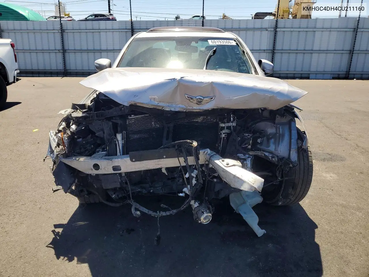 2012 Hyundai Genesis 5.0L VIN: KMHGC4DH4CU211160 Lot: 60193506