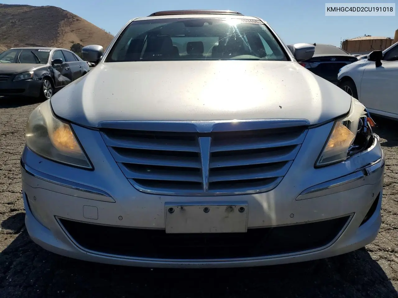 2012 Hyundai Genesis 3.8L VIN: KMHGC4DD2CU191018 Lot: 60453406