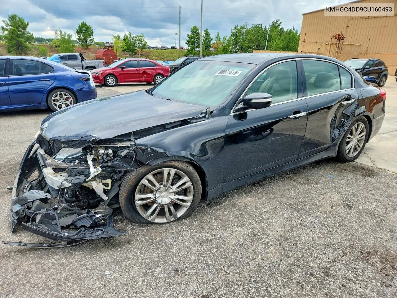 2012 Hyundai Genesis 3.8L VIN: KMHGC4DD9CU160493 Lot: 60604576