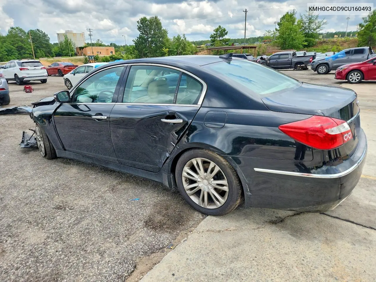 2012 Hyundai Genesis 3.8L VIN: KMHGC4DD9CU160493 Lot: 60604576