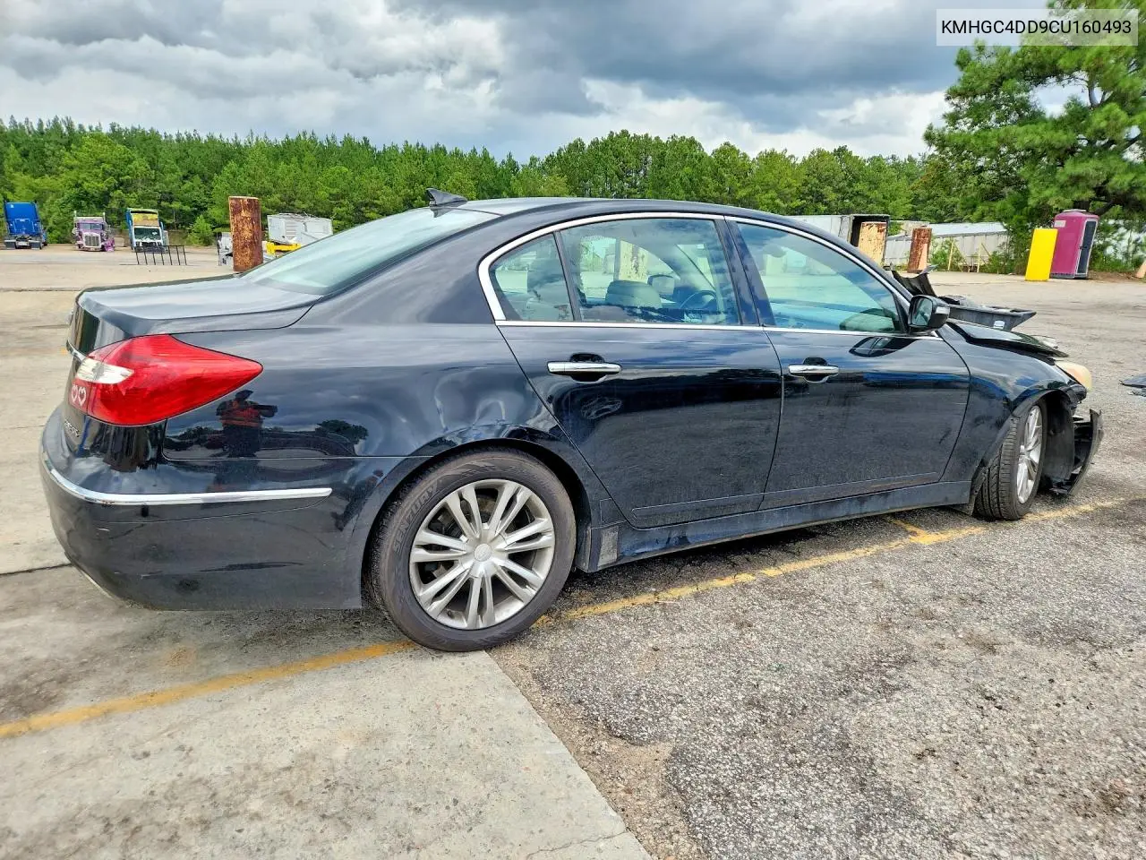 2012 Hyundai Genesis 3.8L VIN: KMHGC4DD9CU160493 Lot: 60604576