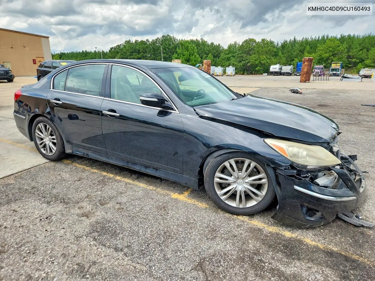 2012 Hyundai Genesis 3.8L VIN: KMHGC4DD9CU160493 Lot: 60604576
