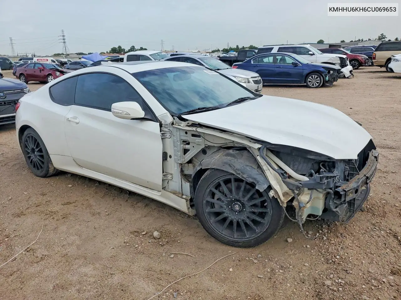 2012 Hyundai Genesis Coupe 3.8L VIN: KMHHU6KH6CU069653 Lot: 60986876