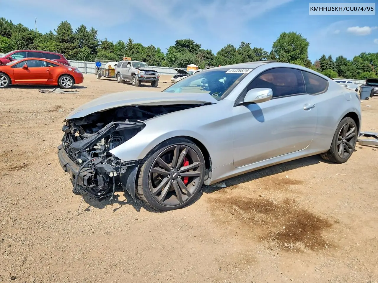 2012 Hyundai Genesis Coupe 3.8L VIN: KMHHU6KH7CU074795 Lot: 61229856