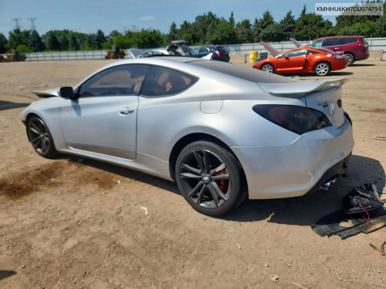 2012 Hyundai Genesis Coupe 3.8L VIN: KMHHU6KH7CU074795 Lot: 61229856