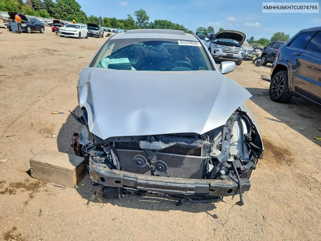 2012 Hyundai Genesis Coupe 3.8L VIN: KMHHU6KH7CU074795 Lot: 61229856