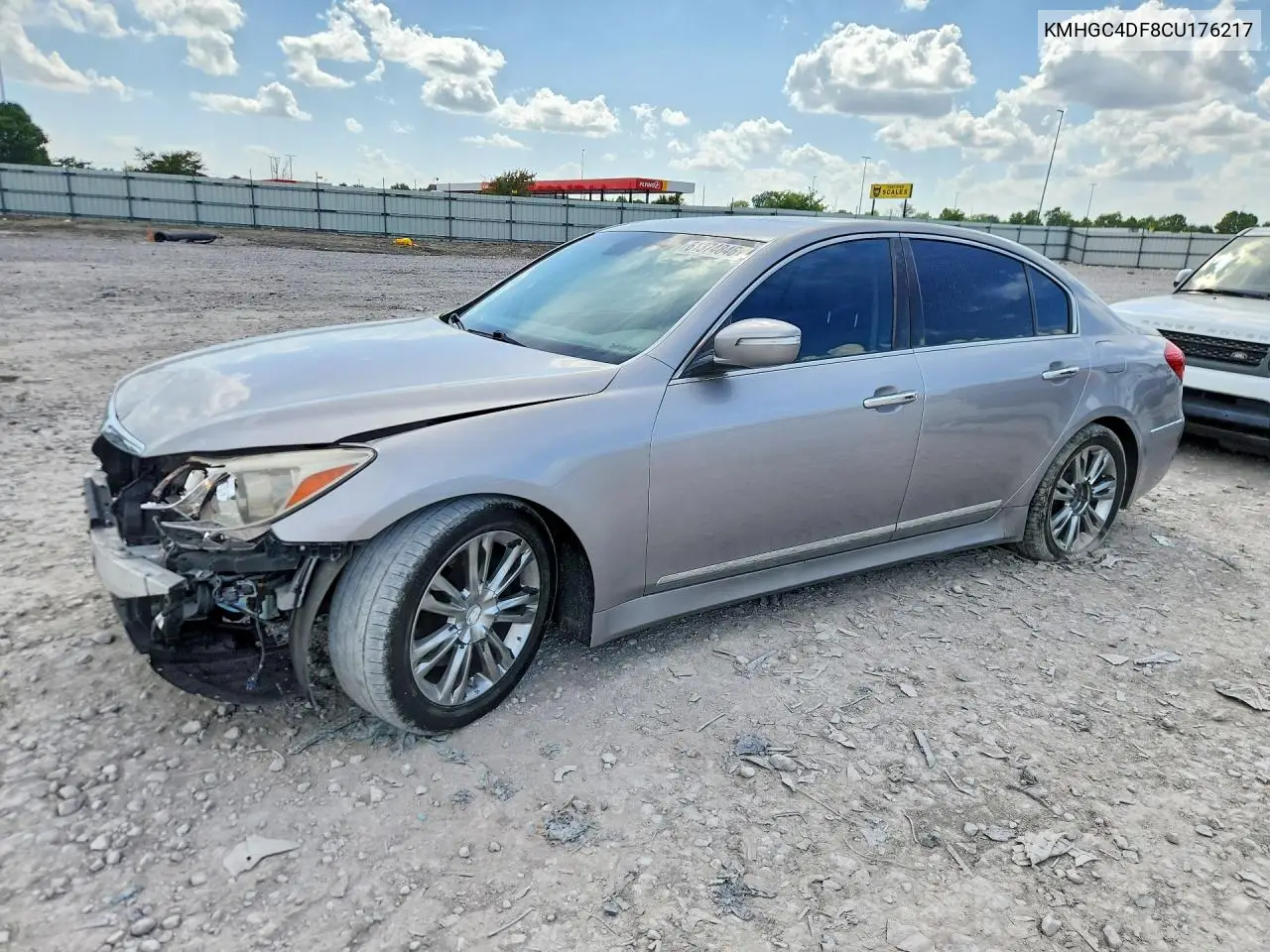 2012 Hyundai Genesis 4.6L VIN: KMHGC4DF8CU176217 Lot: 61374846