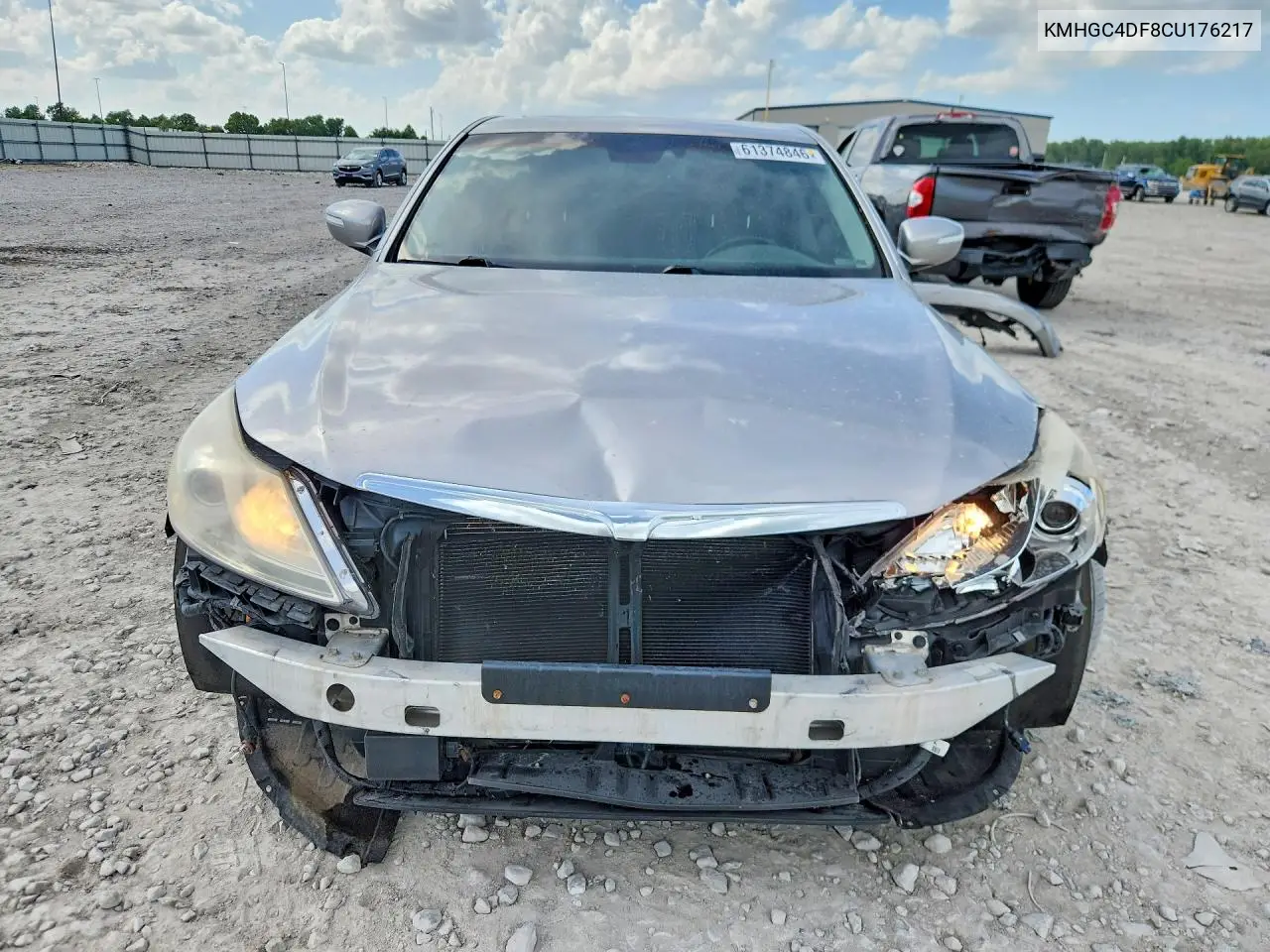 2012 Hyundai Genesis 4.6L VIN: KMHGC4DF8CU176217 Lot: 61374846