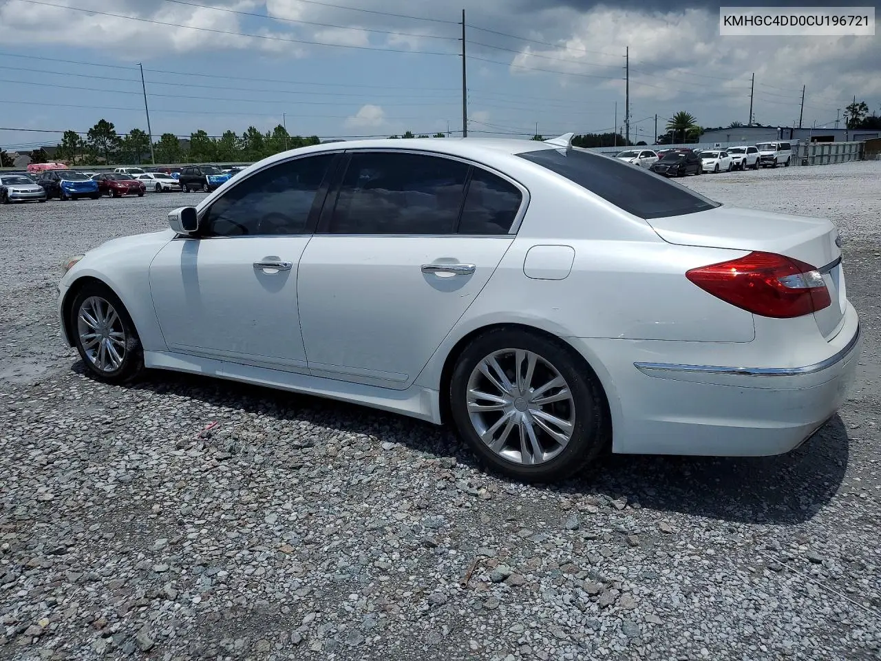 2012 Hyundai Genesis 3.8L VIN: KMHGC4DD0CU196721 Lot: 61783886