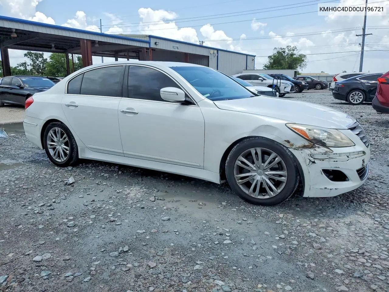 2012 Hyundai Genesis 3.8L VIN: KMHGC4DD0CU196721 Lot: 61783886