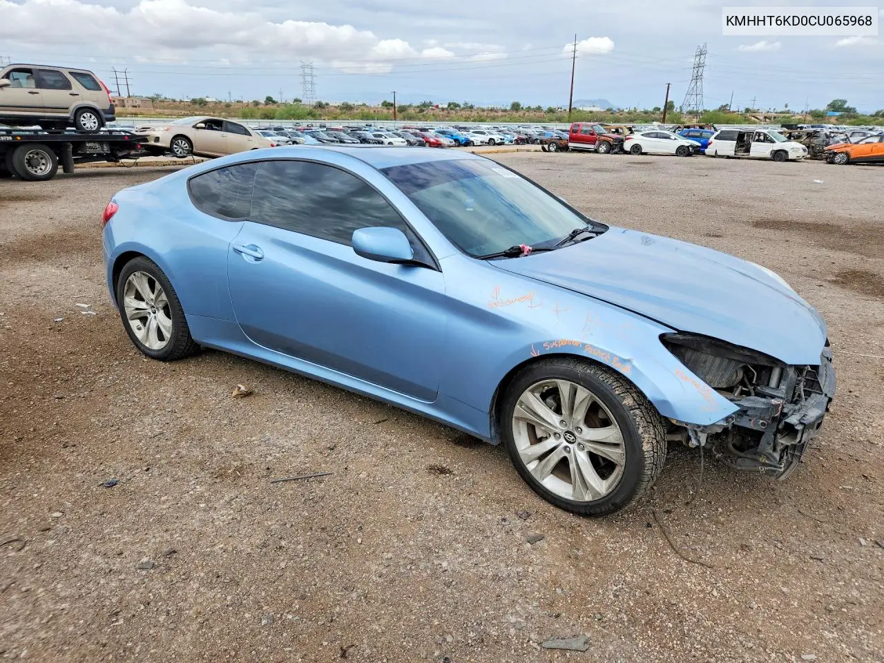 2012 Hyundai Genesis Coupe 2.0T VIN: KMHHT6KD0CU065968 Lot: 61880366