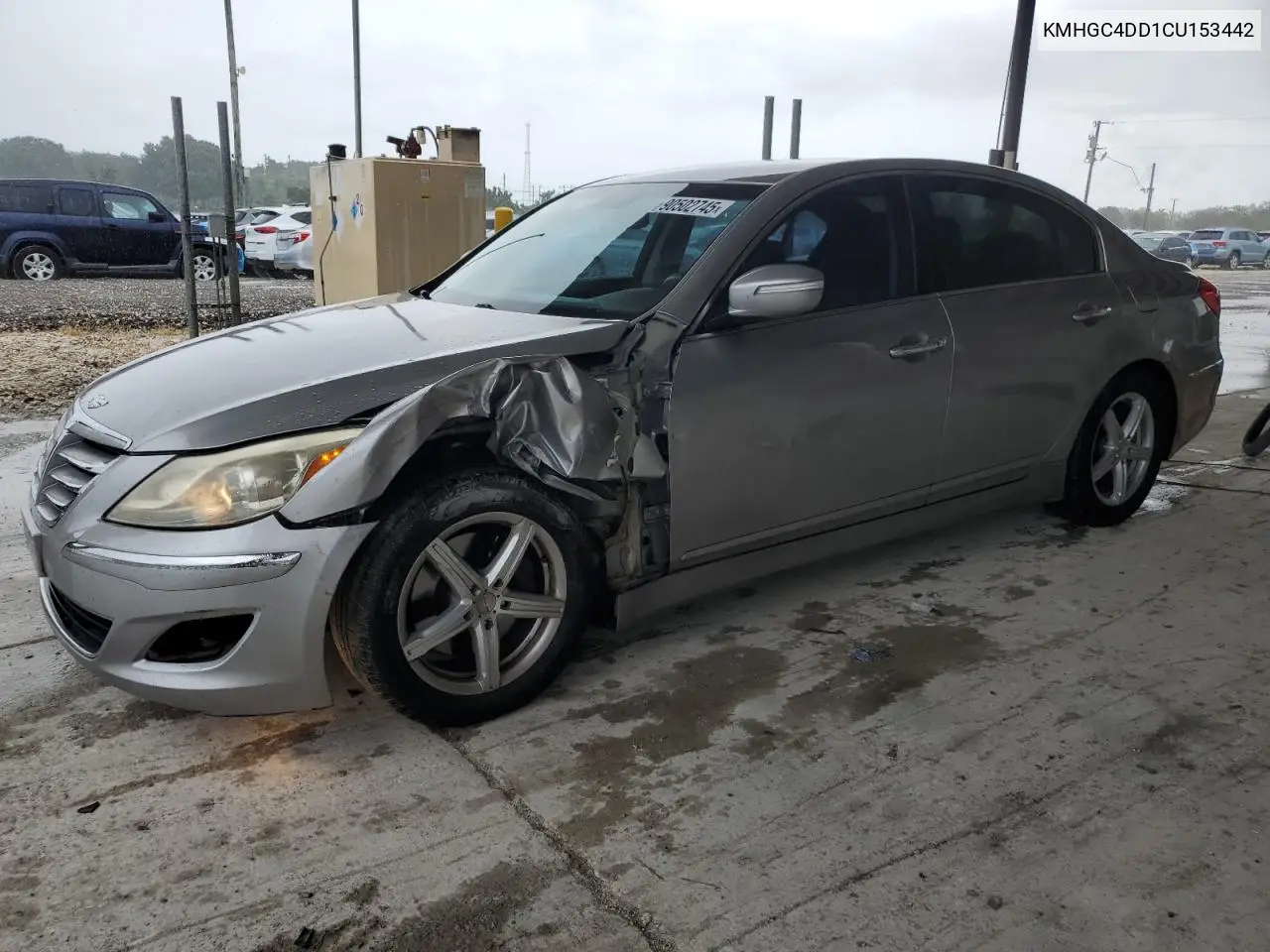 KMHGC4DD1CU153442 2012 Hyundai Genesis 3.8L