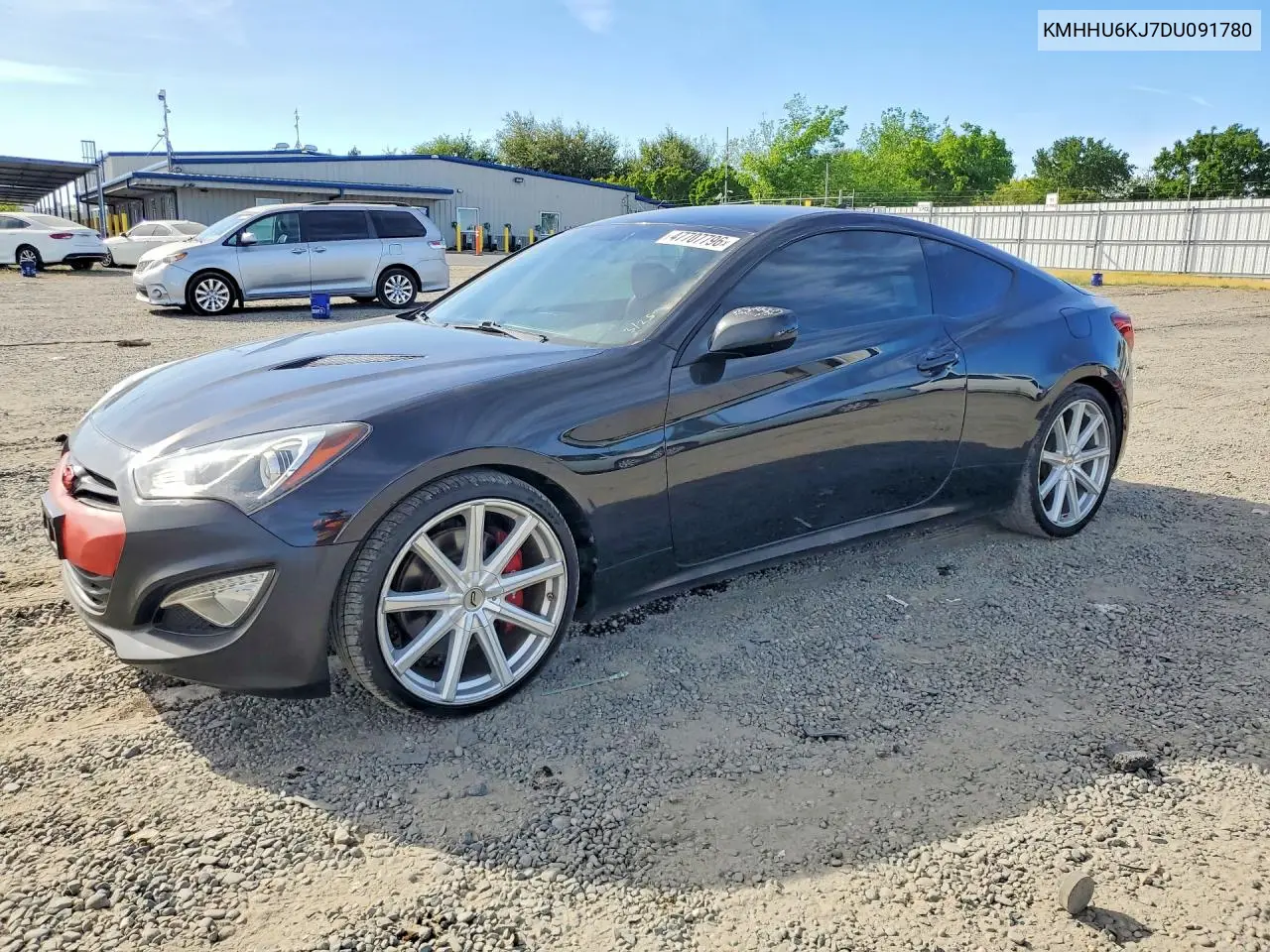 2013 Hyundai Genesis Coupe 3.8 R-Spec VIN: KMHHU6KJ7DU091780 Lot: 47707796