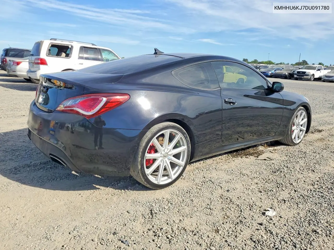 2013 Hyundai Genesis Coupe 3.8 R-Spec VIN: KMHHU6KJ7DU091780 Lot: 47707796