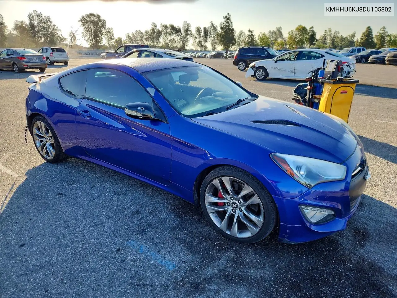 2013 Hyundai Genesis Coupe 3.8L VIN: KMHHU6KJ8DU105802 Lot: 50691656