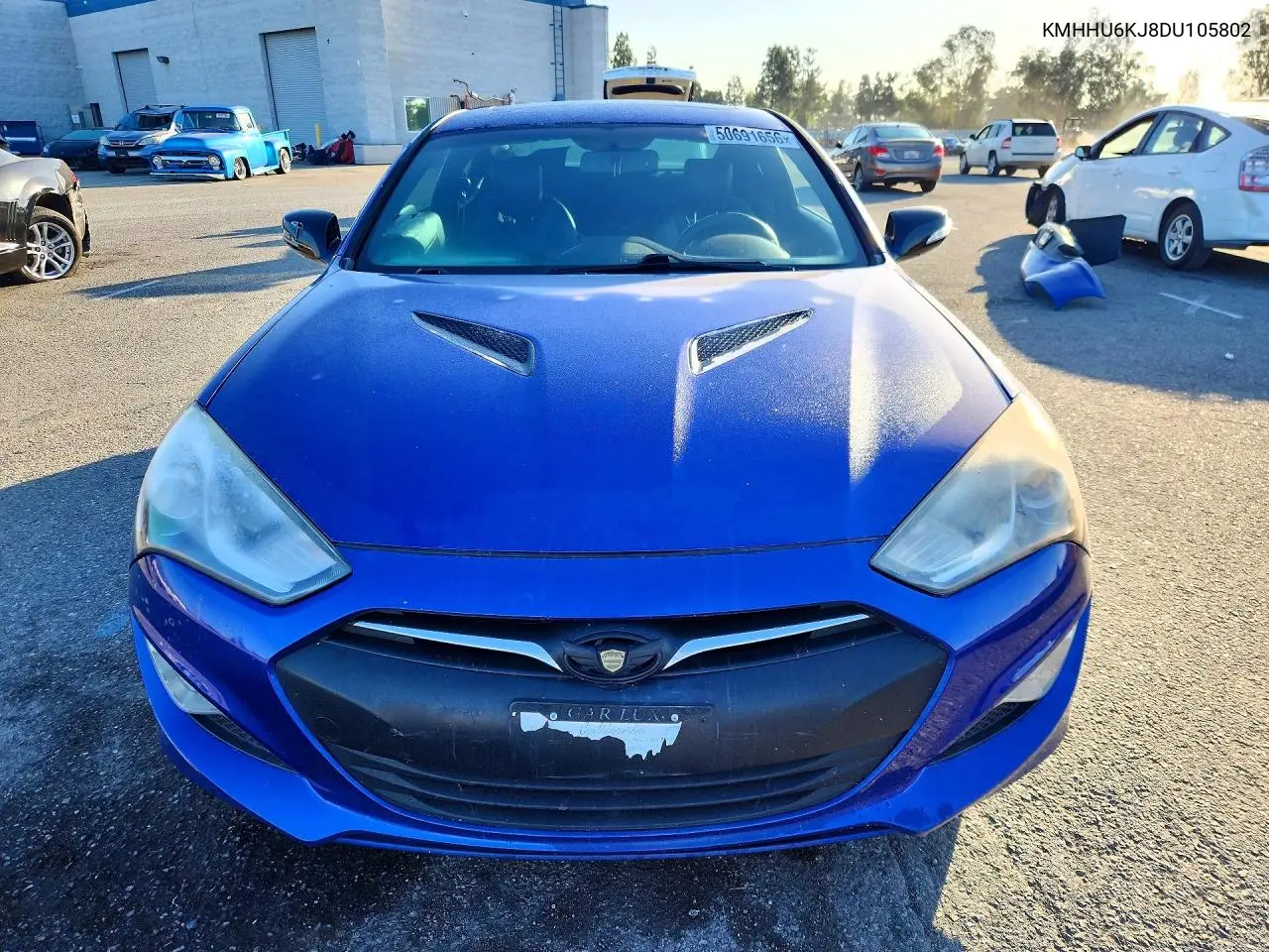 2013 Hyundai Genesis Coupe 3.8L VIN: KMHHU6KJ8DU105802 Lot: 50691656