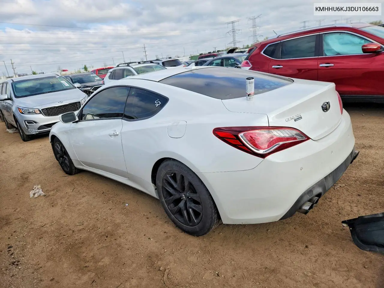 2013 Hyundai Genesis Coupe 3.8 Grand Touring VIN: KMHHU6KJ3DU106663 Lot: 50772216