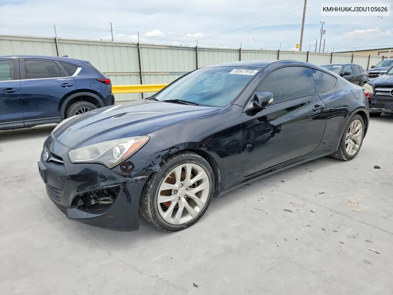 2013 Hyundai Genesis Coupe 3.8L VIN: KMHHU6KJ3DU105626 Lot: 55547916