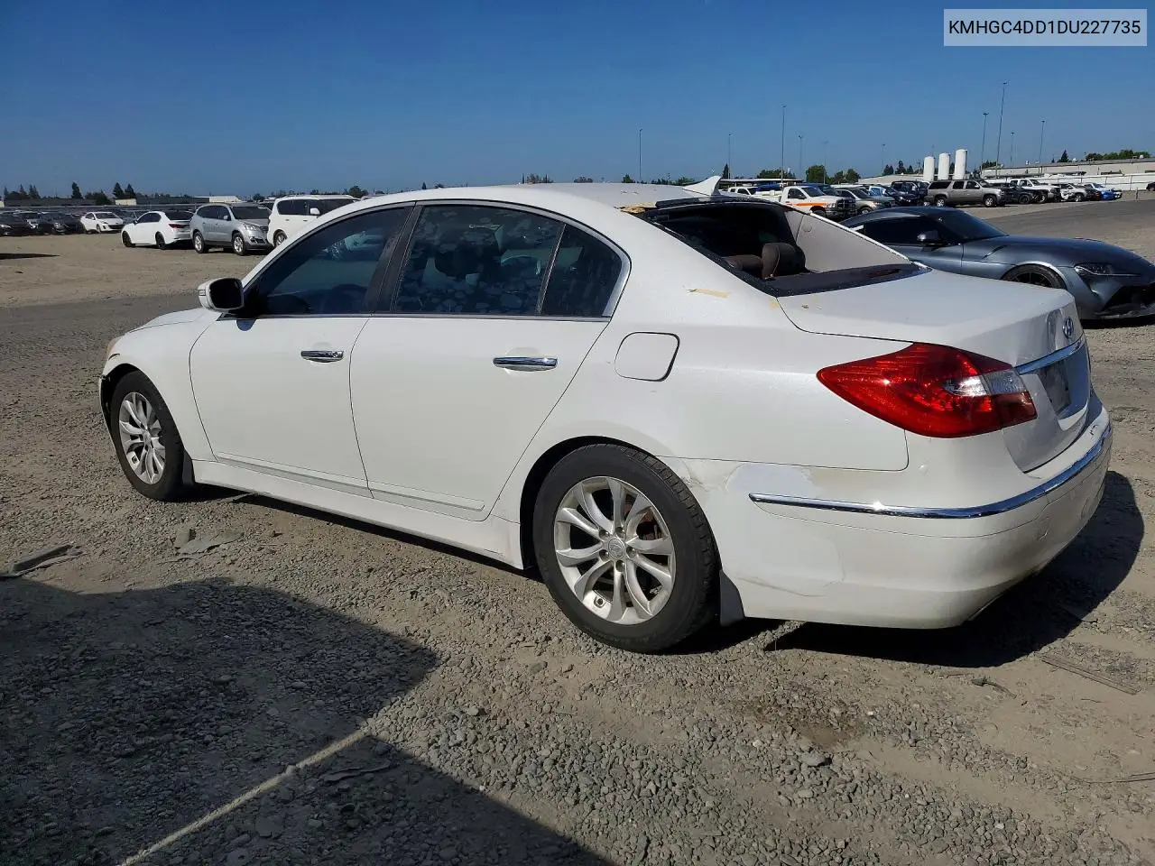 2013 Hyundai Genesis 3.8L VIN: KMHGC4DD1DU227735 Lot: 55972916