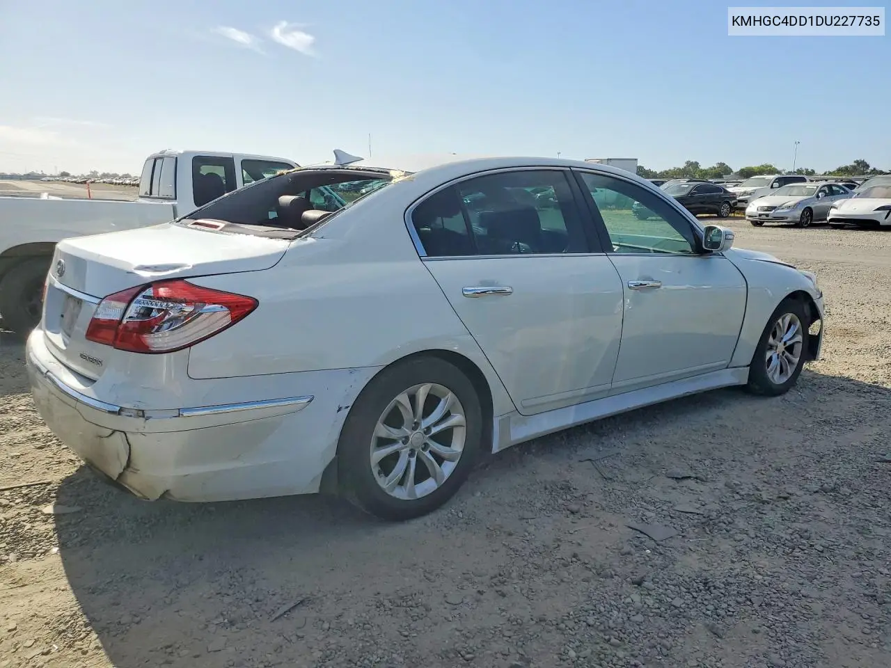 2013 Hyundai Genesis 3.8L VIN: KMHGC4DD1DU227735 Lot: 55972916