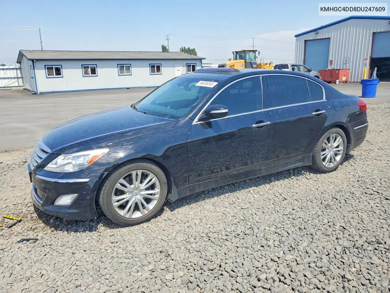 2013 Hyundai Genesis 3.8L VIN: KMHGC4DD8DU247609 Lot: 56636046