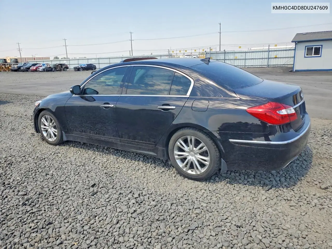 2013 Hyundai Genesis 3.8L VIN: KMHGC4DD8DU247609 Lot: 56636046