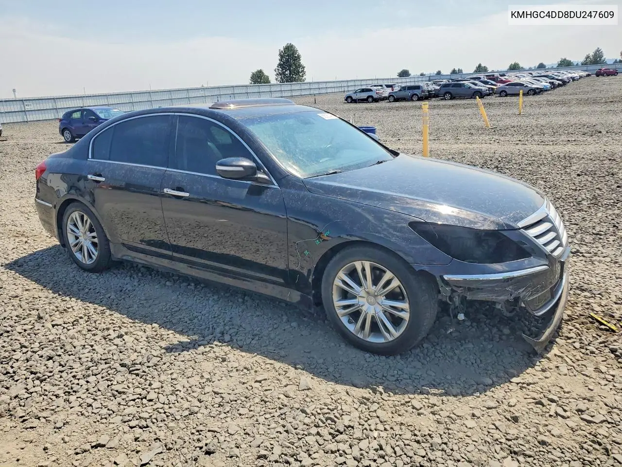 2013 Hyundai Genesis 3.8L VIN: KMHGC4DD8DU247609 Lot: 56636046