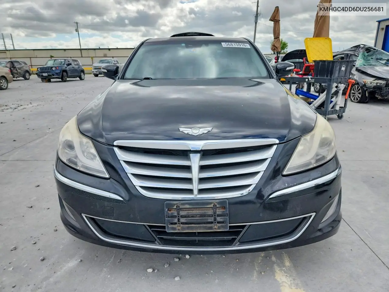 2013 Hyundai Genesis 3.8L VIN: KMHGC4DD6DU256681 Lot: 56815916