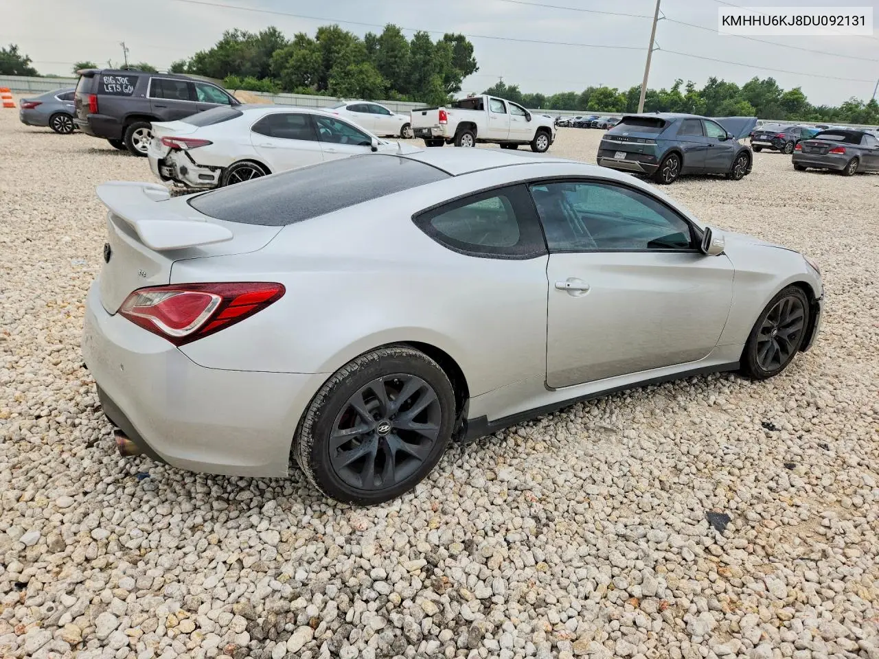 2013 Hyundai Genesis Coupe 3.8L VIN: KMHHU6KJ8DU092131 Lot: 57934326