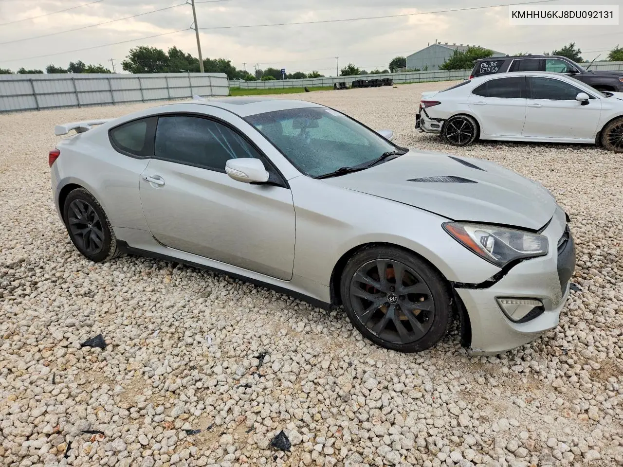 2013 Hyundai Genesis Coupe 3.8L VIN: KMHHU6KJ8DU092131 Lot: 57934326
