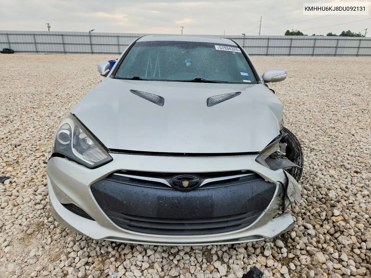 2013 Hyundai Genesis Coupe 3.8L VIN: KMHHU6KJ8DU092131 Lot: 57934326