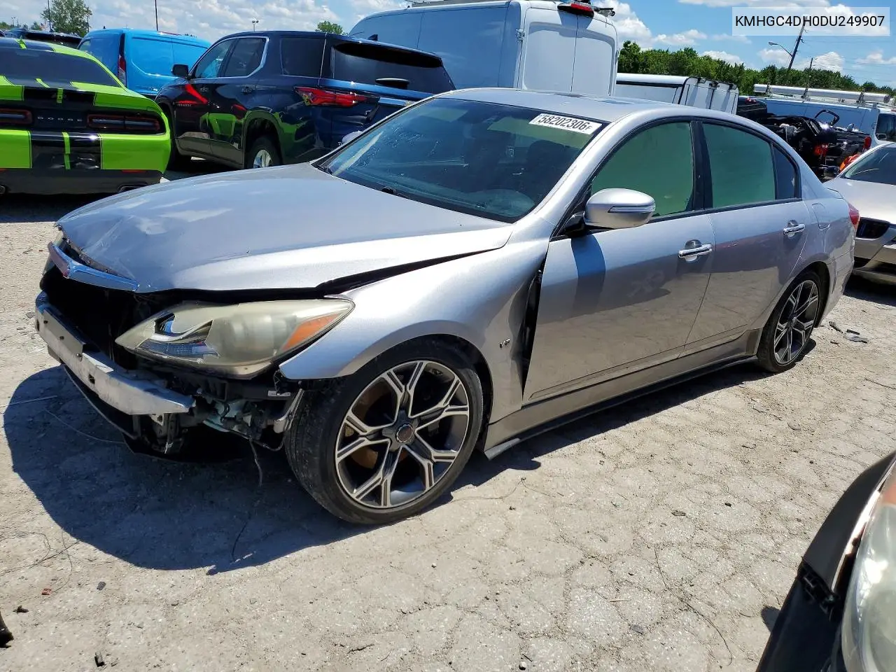 2013 Hyundai Genesis 5.0L VIN: KMHGC4DH0DU249907 Lot: 58202306