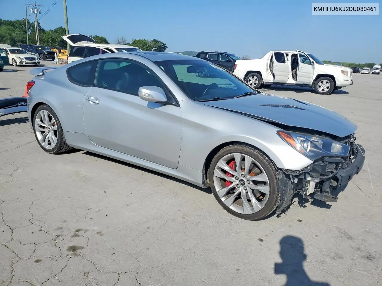 2013 Hyundai Genesis Coupe 3.8L VIN: KMHHU6KJ2DU080461 Lot: 58463036
