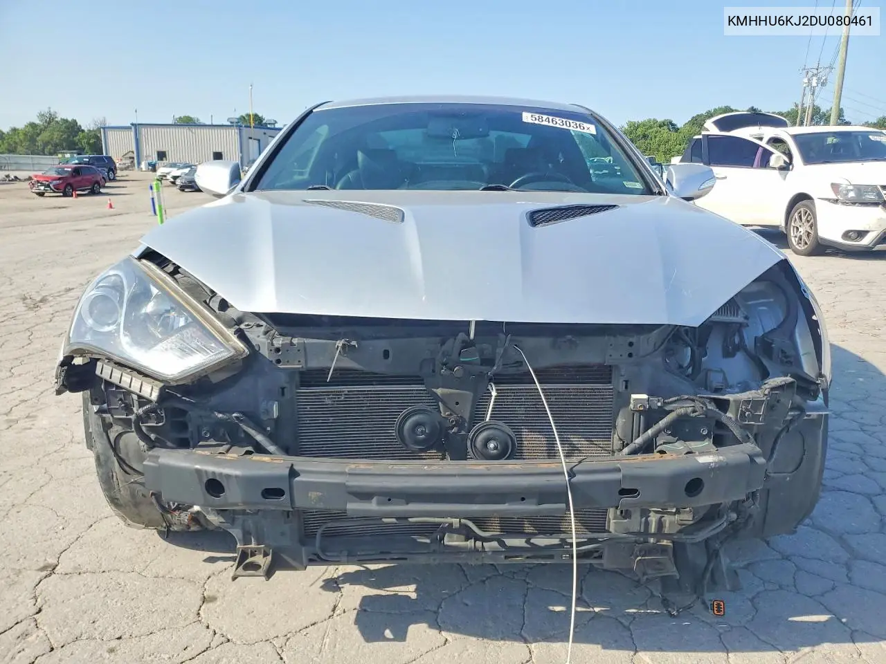 2013 Hyundai Genesis Coupe 3.8L VIN: KMHHU6KJ2DU080461 Lot: 58463036