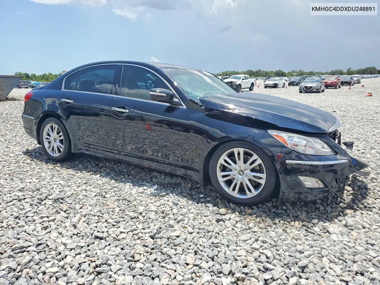 2013 Hyundai Genesis 3.8L VIN: KMHGC4DDXDU248891 Lot: 58623326