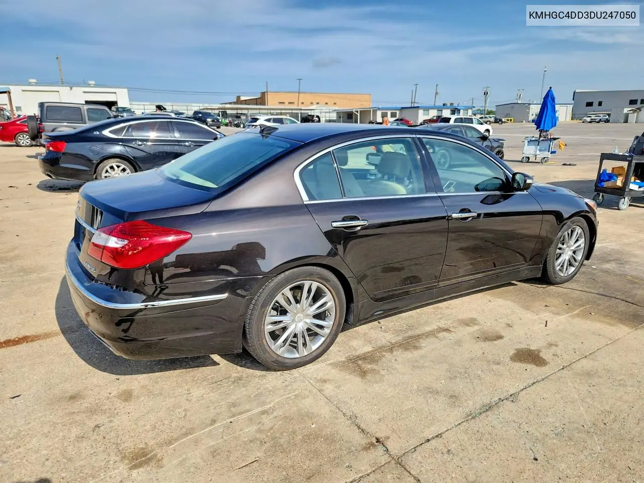 2013 Hyundai Genesis 3.8L VIN: KMHGC4DD3DU247050 Lot: 58965336