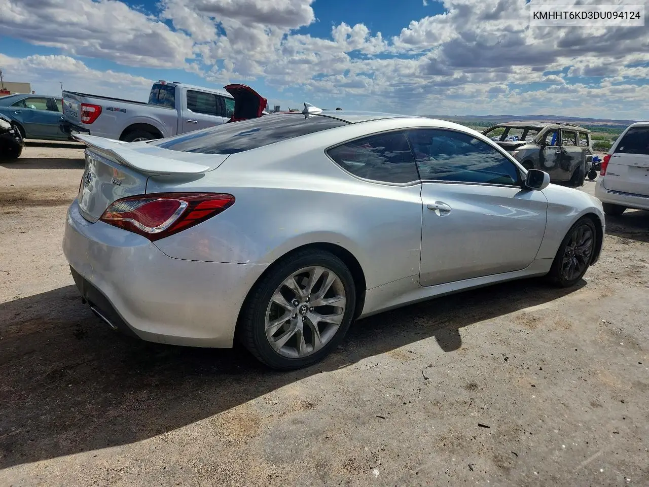 2013 Hyundai Genesis Coupe 2.0T VIN: KMHHT6KD3DU094124 Lot: 59137326