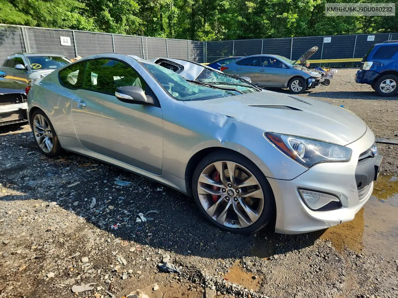 2013 Hyundai Genesis Coupe 3.8L VIN: KMHHU6KJ9DU080232 Lot: 59194626