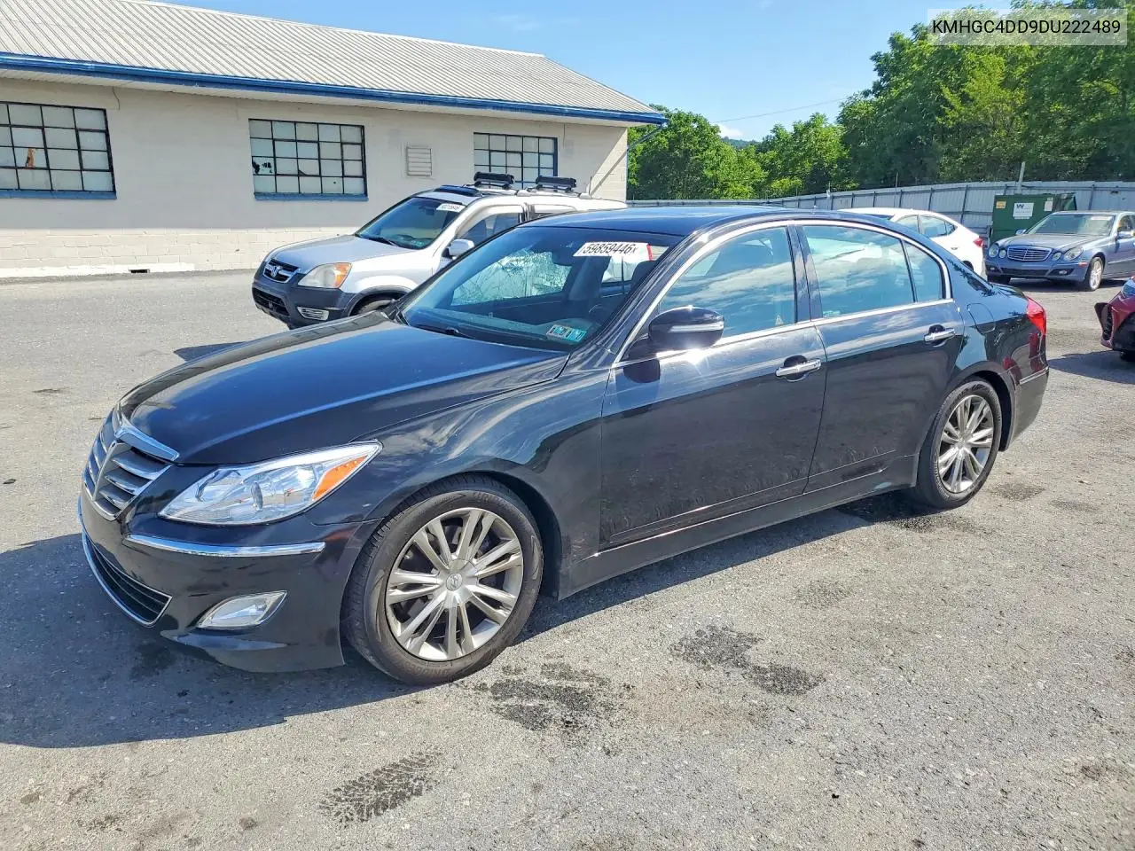 2013 Hyundai Genesis 3.8L VIN: KMHGC4DD9DU222489 Lot: 59859446
