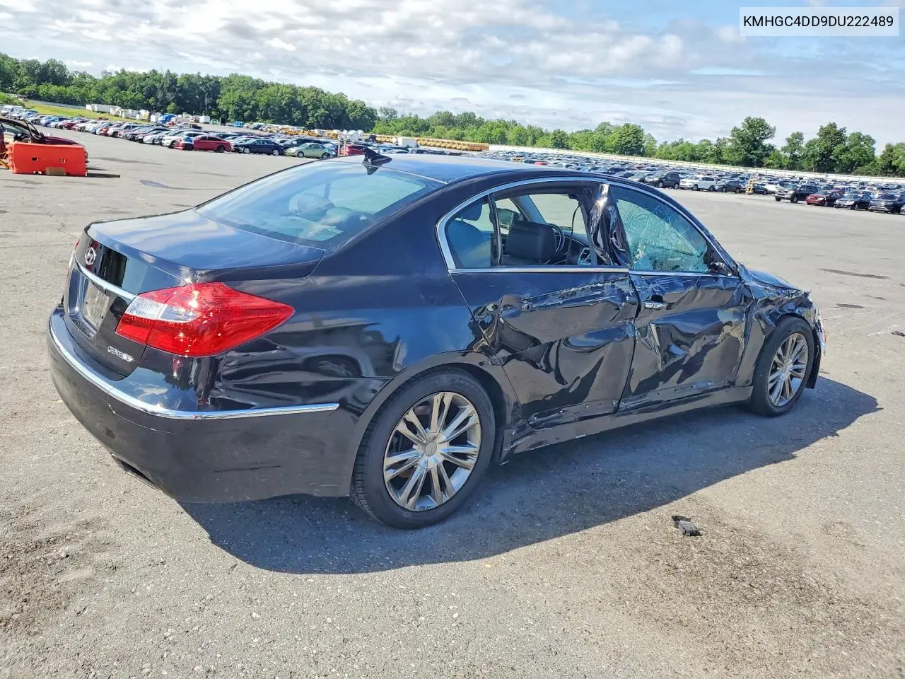 2013 Hyundai Genesis 3.8L VIN: KMHGC4DD9DU222489 Lot: 59859446