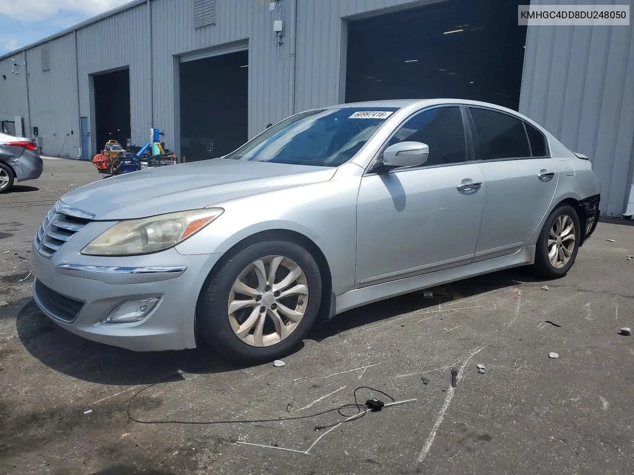 2013 Hyundai Genesis 3.8L VIN: KMHGC4DD8DU248050 Lot: 60997416
