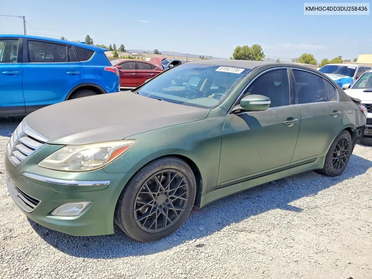 2013 Hyundai Genesis 3.8L VIN: KMHGC4DD3DU258436 Lot: 61547726