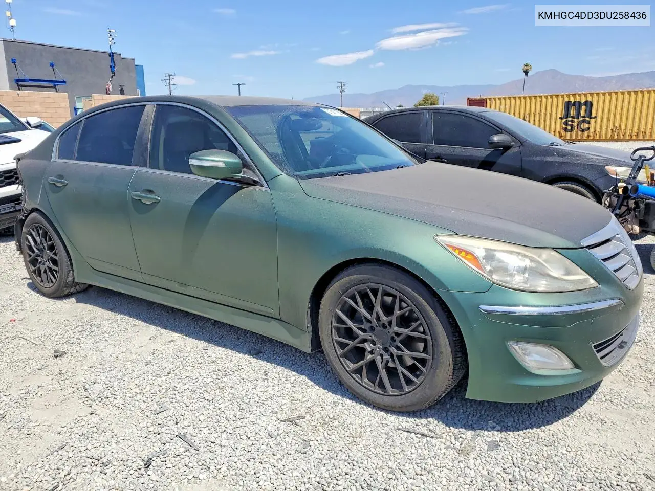 2013 Hyundai Genesis 3.8L VIN: KMHGC4DD3DU258436 Lot: 61547726