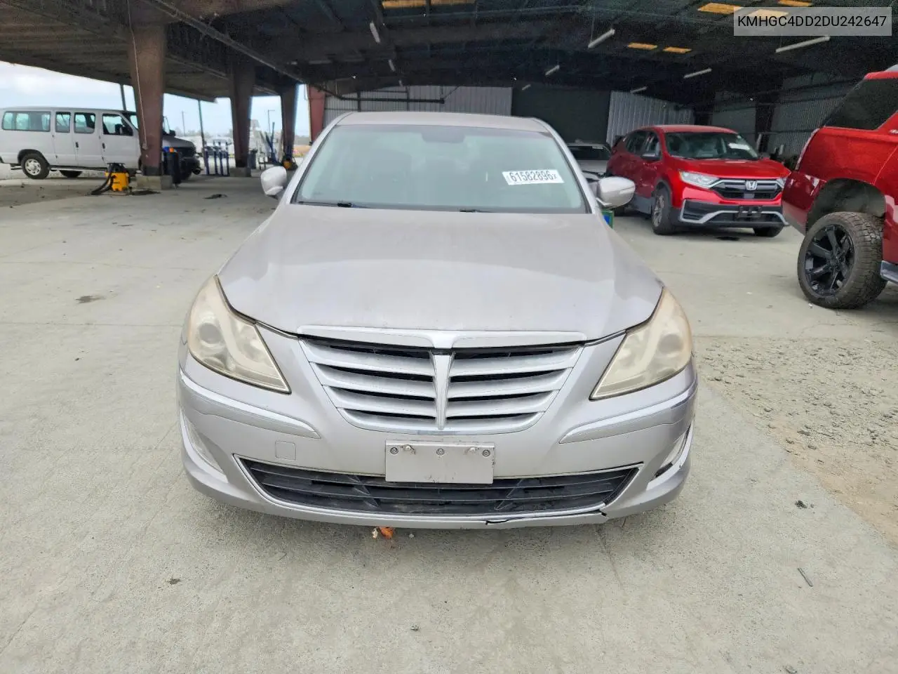 2013 Hyundai Genesis 3.8L VIN: KMHGC4DD2DU242647 Lot: 61582896