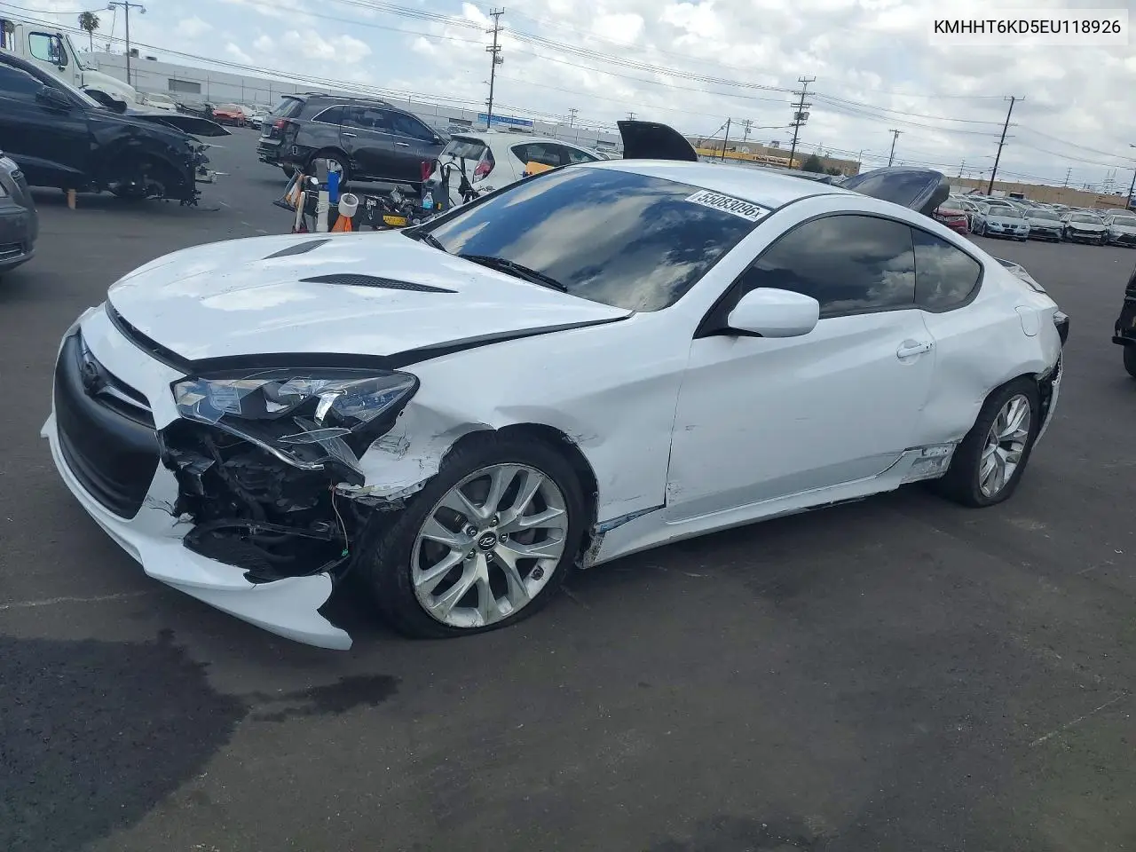 2014 Hyundai Genesis Coupe 2.0T VIN: KMHHT6KD5EU118926 Lot: 55083096