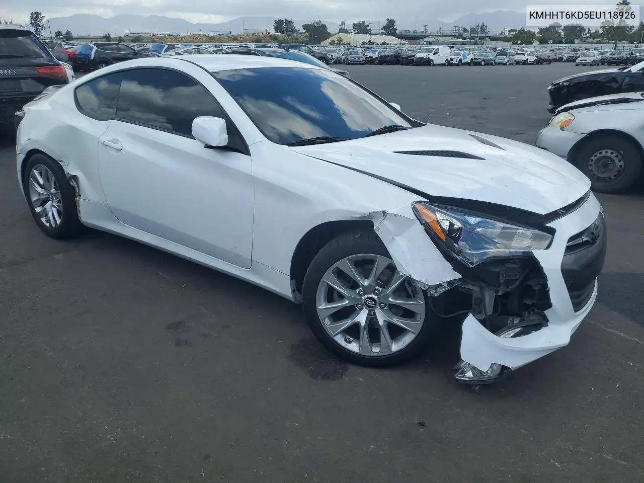 2014 Hyundai Genesis Coupe 2.0T VIN: KMHHT6KD5EU118926 Lot: 55083096