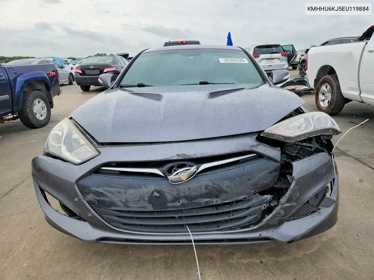 2014 Hyundai Genesis Coupe 3.8L VIN: KMHHU6KJ5EU119884 Lot: 56350336