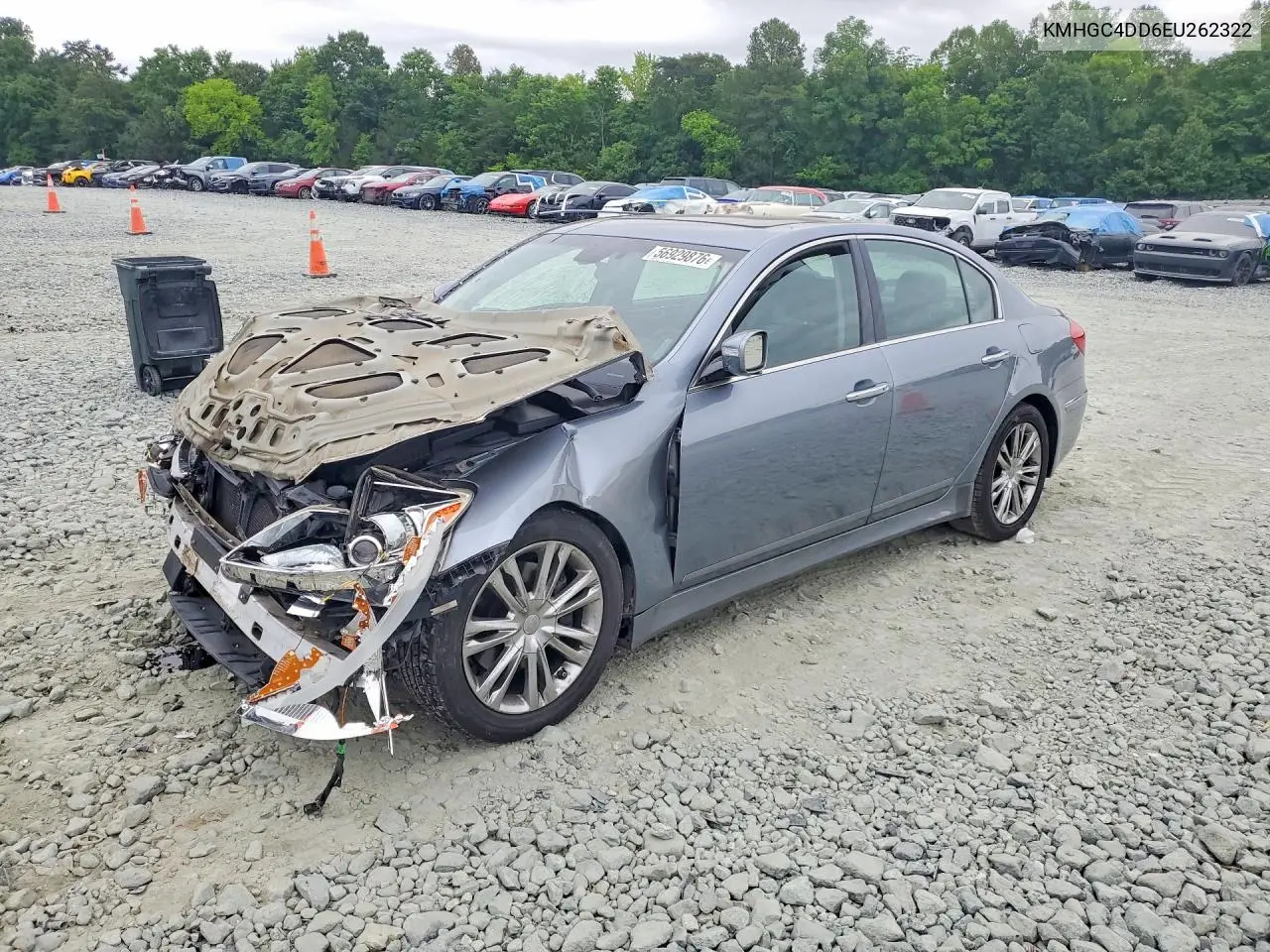 2014 Hyundai Genesis VIN: KMHGC4DD6EU262322 Lot: 56929876