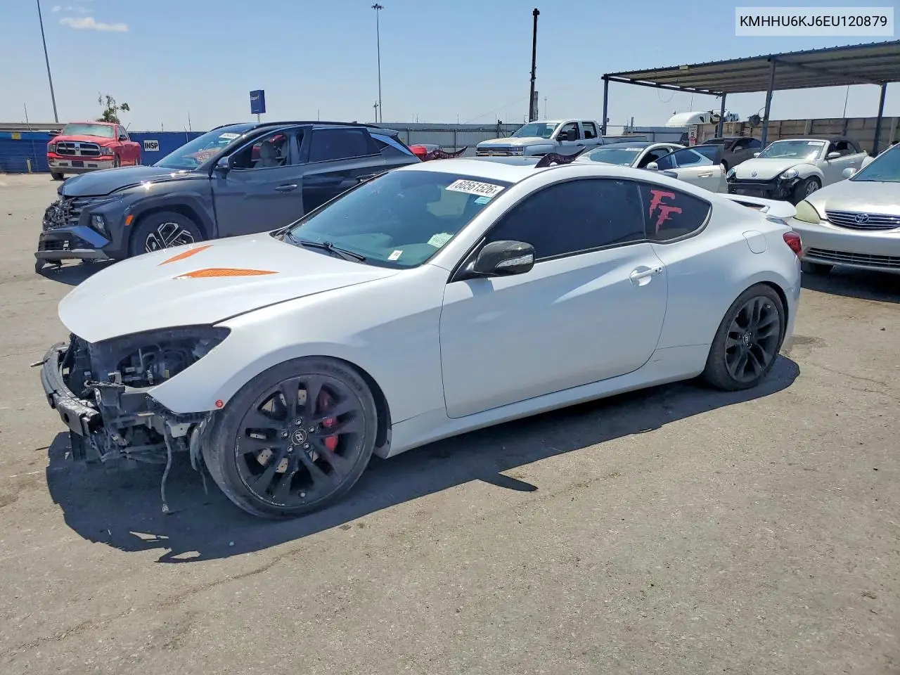 2014 Hyundai Genesis Coupe 3.8L VIN: KMHHU6KJ6EU120879 Lot: 60561526